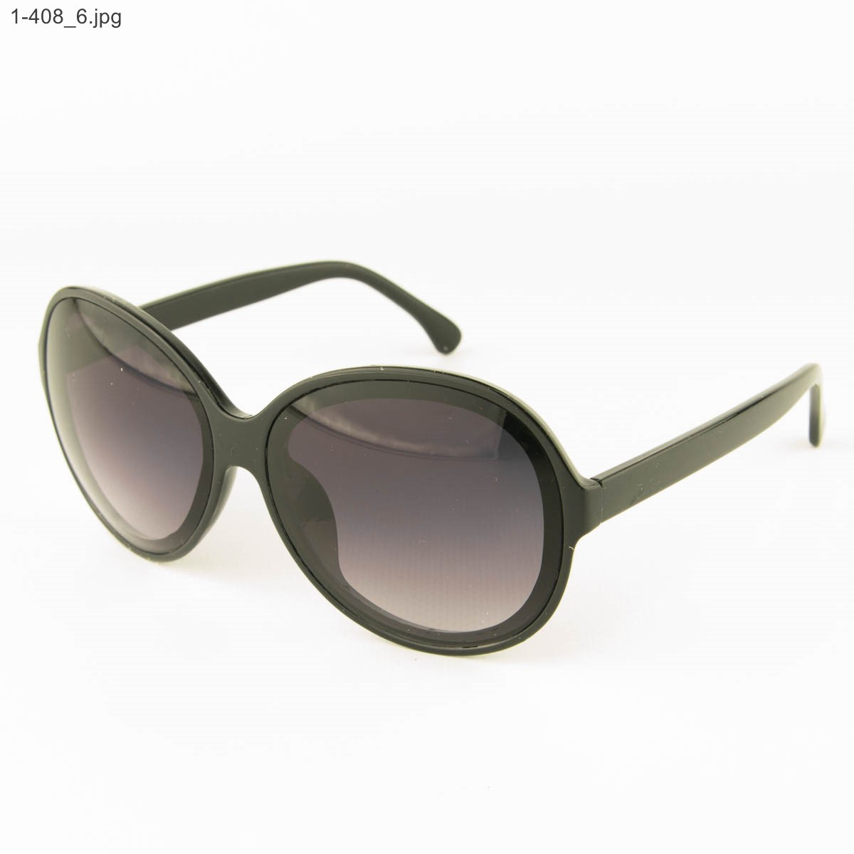 Молодіжні сонцезахисні окуляри — Чорні з чорною лінзою — 1-408