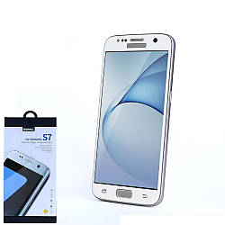 Захисне Скло 3D curved Tempered Glass for Samsung S7 White