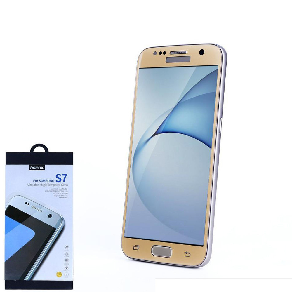 Захисне Скло 3D curved Tempered Glass for Samsung S7 Gold