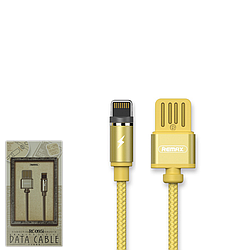 USB Data кабель Remax Tinned copper RC-095i Lightning 1m Gold