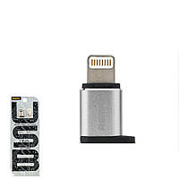 Переходник Remax RA-USB2 с Lightning на Micro USB Silver