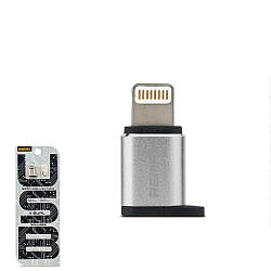 Перехідник Remax RA-USB2 з Lightning на Micro USB Silver