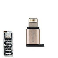 Переходник Remax RA-USB2 с Lightning на Micro USB Gold