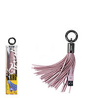USB кабель-брелок Remax Tassels RC-053i Lightning Pink