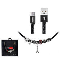 USB кабель Remax Jewellery RC-058m MicroUSB Black Tower