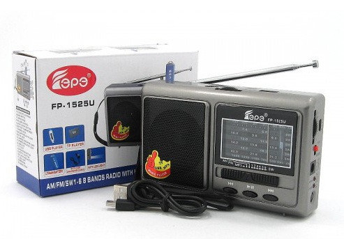 Радіоприймач з USB FP-1525U fm-приймач АUX-роз'єм портативне радіо