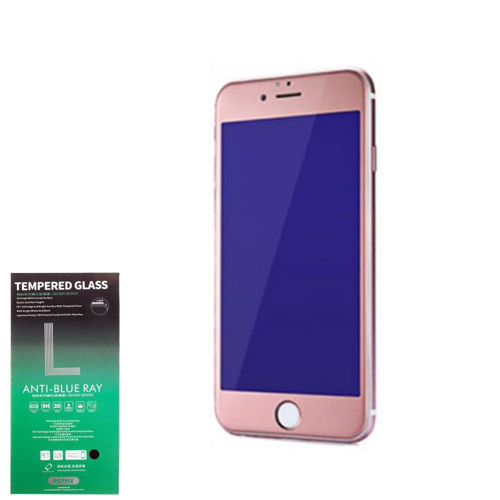 Захисне Скло Remax Gener Anti Blue-ray 3D Glass for iPhone 7 Pink