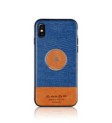 Чехол Remax Magnetic Series Case for iPhone X Blue