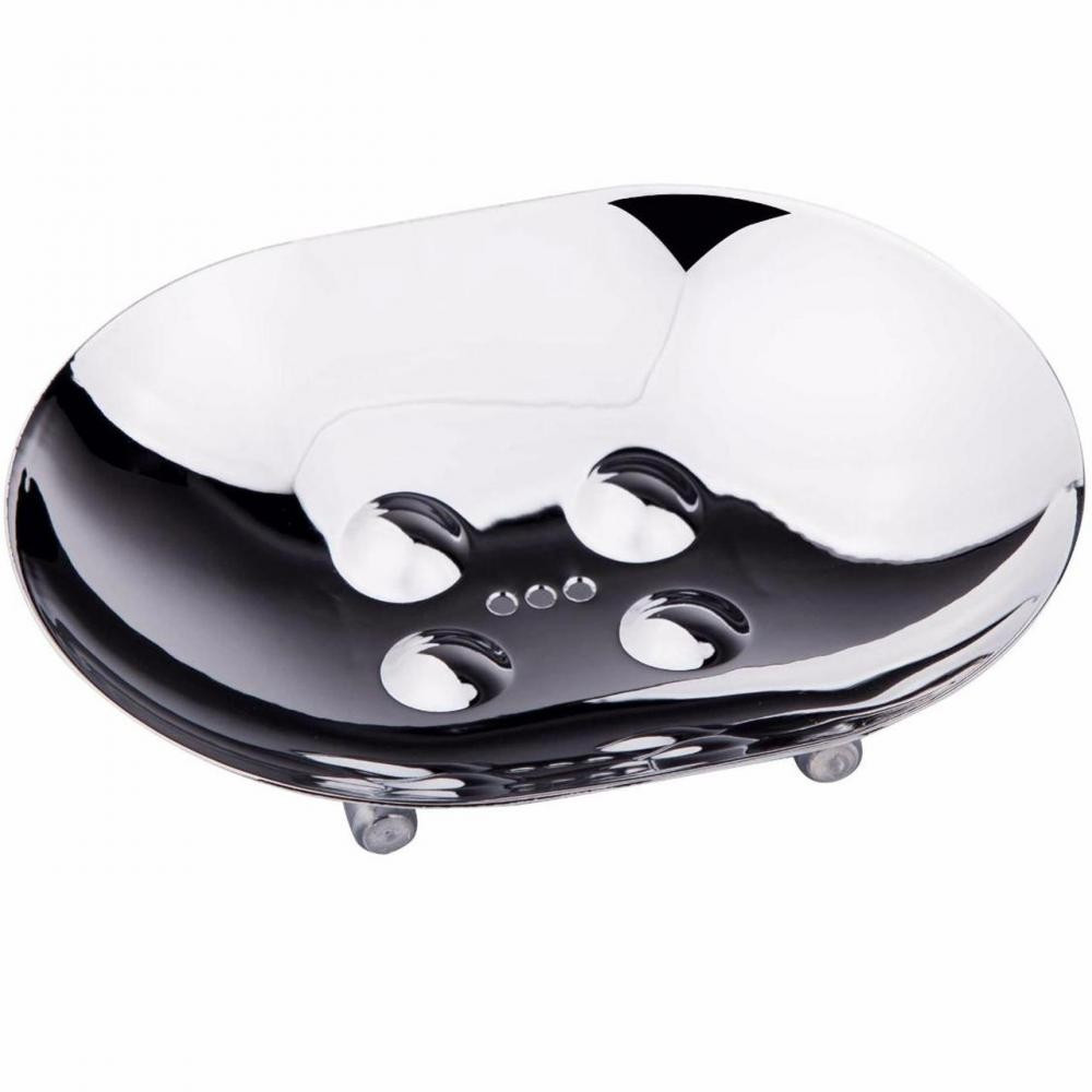 Мильниця металева для ванної кімнати (хром) Potato P202, фото 1