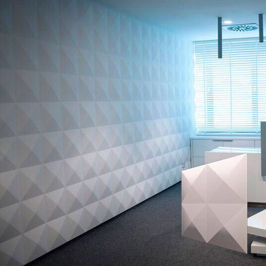 Гіпсові 3д панелі "ГІЗА" з високоякісного гіпсу для опоряджувальних робіт 50x50, фото 1