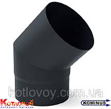 Коліно для димоходу з чорної сталі Kominus KB-KN, фото 5