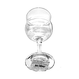 Набір келихів для вина 240 мл 6 шт скляних тюльпан Ariadne UniGlass, фото 4