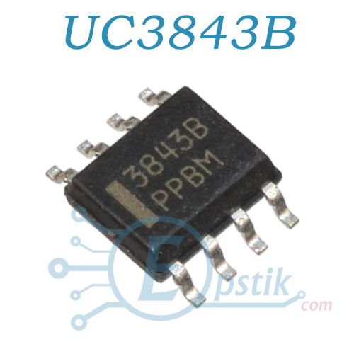 UC3843B, PWM контролер живлення, SOP8