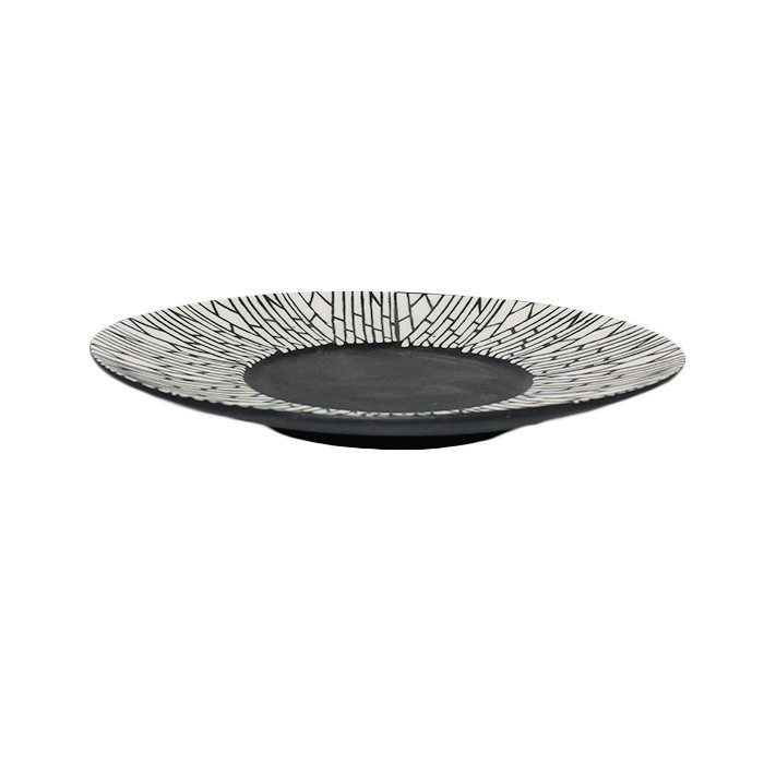Тарілка ALT Porcelain Delux матово-глянсова "білий бамбук" d30,5 см (FC0019-12)