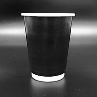 Склянка Двостінний Чорний 350 мл (Кришка 90)