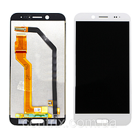Дисплей (экран) для HTC 10 Evo (M10f) + тачскрин, цвет белый, оригинал