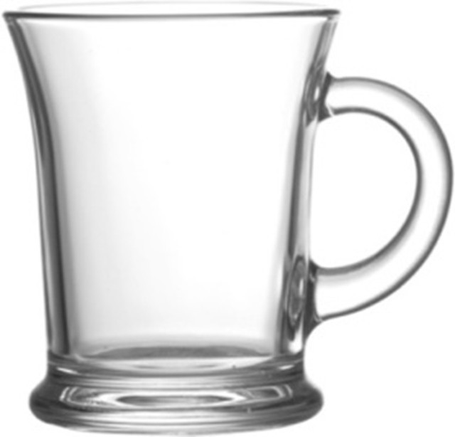 Велика скляна чашка 385 мл для чаю, какао, глінтвейну UniGlass Aroma