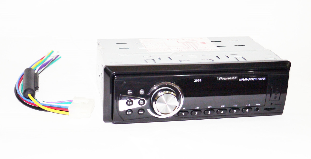 1 din Автомагнитола пионер Pioneer 2058 USB AUX 1 дин мощная магнитола ...
