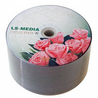 LS-MEDIA DVD-R 4.7Gb 16x bulk 50 РОЗЫ