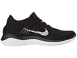 Чоловічі кросівки Nike Free Rn 2018 Flyknit Black/White, фото 2