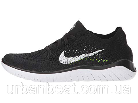 Чоловічі кросівки Nike Free Rn 2018 Flyknit Black/White