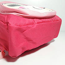 Рюкзак дитячий для дівчинки текстильний з зовнішнім кишенею, фото 2