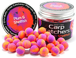 Бойли Carp Catchers Pop Ups Plum and Shellfish, Ø14mm
