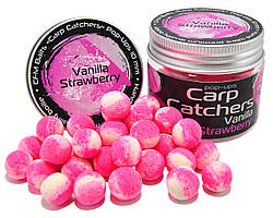 Бойли Carp Catchers Pop Ups Vanilla Strawberry, Ø10mm