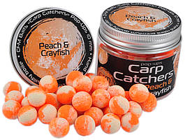 Бойли Carp Catchers Pop Ups Peach and Crayfish, Ø10mm