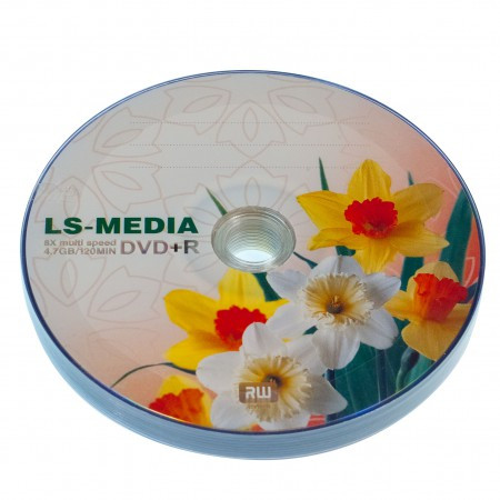 LS-MEDIA DVD+R 4.7 Gb 16x bulk 10 НАРЦИСЫ