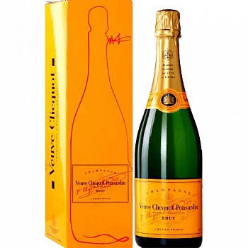 МУЛЯЖ Шампанське Вдова Кліко Понсарден у фірмовій упаковці, бутафорія 0.75 л Veuve Clicquot Ponsardin, фото 2