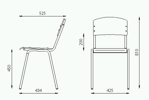 СТУЛ УЧЕНИЧЕСКИЙ «Е-263», Школьная мебель - фото 2 - id-p1054996