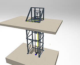 Підіймач приставний електричний шахтний