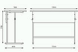 Стіл учнівський «Е-161», Шкільна парта для 8-11 класів, фото 4