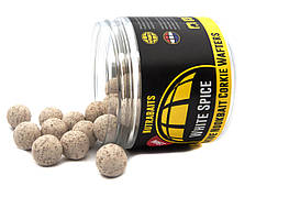 Насадкові бойли нейтральної плавучості Nutrabaits Corkie Wafter Hookbait Ø0,15mm, White spice Hi-Attract
