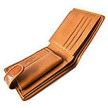 Чоловічий гаманець зі шкіри страуса Mosart Custini 9035 коричневий, фото 6