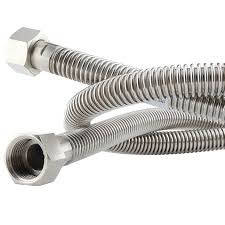 Гнучкий гофрований шланг для води з нержавіючої сталі GROSS 1/2 20 см РР