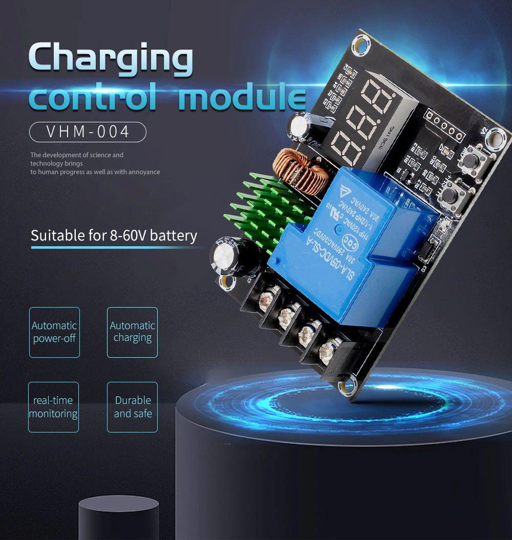 VHM-004 Модуль керування зарядом з індикатором для Pb, LiFePO4, li-ion 8-60v до 30A
