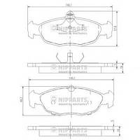 Тормозные колодки Nipparts J3600901 на Opel Astra / Опель Астра