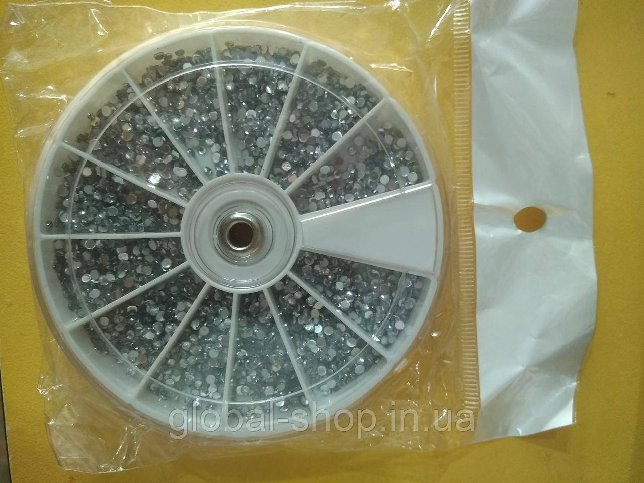 Камені маленькі срібло в каруселі 500 штук
