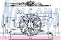 Вентилятор системы охлаждения двигателя Nissens 85697 на Ford C-MAX / Форд C-MAX