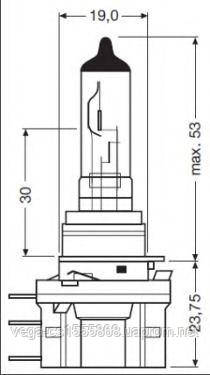 Лампа дальнього світла Osram 64176 на Ford Kuga / Форд Куга