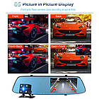 Авторегідратор дзеркало DVR L1001C Full HD 5" 2 камери сенсор відеореєстратор на дзеркало, фото 6