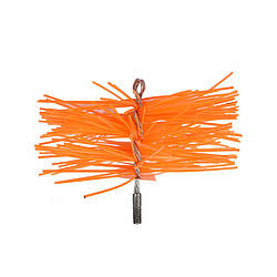 Пластикова щітка (ерш) для чистки димоходів 250мм з різьбою М12