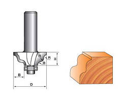 Фреза ГЛОБУС 2029 R6 крайкова фігурна