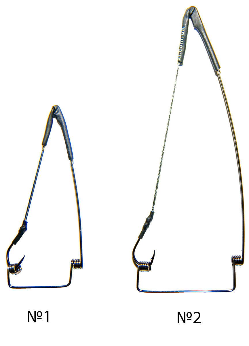 Відведення Crocodile Карповий монтаж (нерж) №2, 5шт/уп