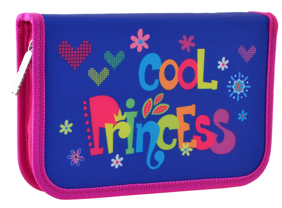 Пенал твердий одинарний з двома клапанами HP-04 "Cool Princess"