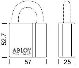 Навесной замок ABLOY PL340 *PROTEC2 TA77ZZ O/K 25 мм 10 мм (Финляндия) - фото 6 - id-p919928372