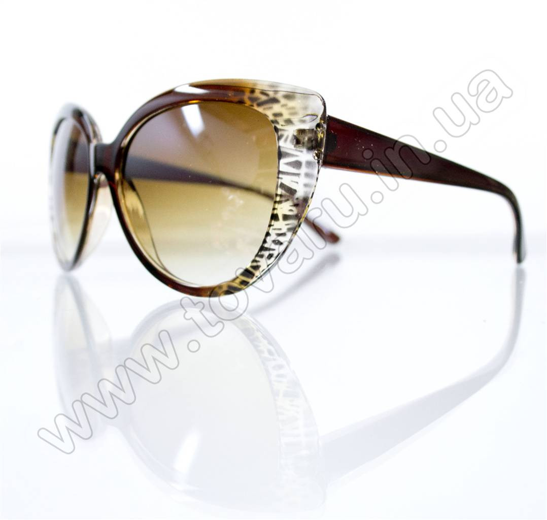 Жіночі сонцезахисні окуляри - Котяче око - Коричневі - 5935