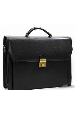 Чоловічий портфель діловий з натуральної шкіри для документів класичний з ременем на плече Катана